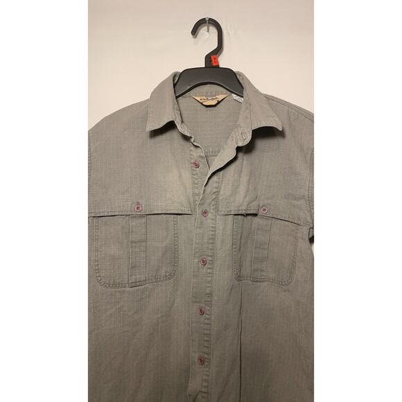 Mens Cabelas Hunting Work Shirt Size M Medium Camo Green G - Picture 1 of 5